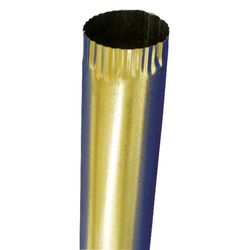 Amerimax 3 in. H X 3 in. W X 120 in. L Silver Galvanized Steel Round Downspout