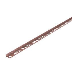 PROVA 0.44 in. H X 1.125 in. W X 96 in. L Satin Copper Bronze Aluminum Tile Edge