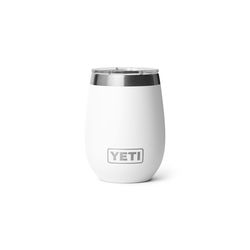 YETI Rambler 10 oz White BPA Free Ceramic Lined Wine Tumbler with MagSlider Lid