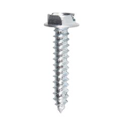 HILLMAN No. 10 Ga. X 1 in. L Slotted Hex Washer Head Sheet Metal Screws 100 pk