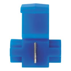 Jandorf 18-14 Ga. Insulated Wire Terminal Self-Stripping Blue 2 pk