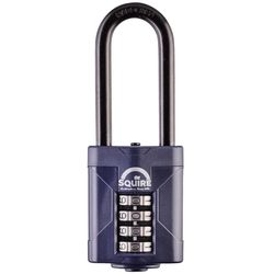 Squire 3.54 in. W Die-Cast Metal 4-Dial Combination Combination Padlock