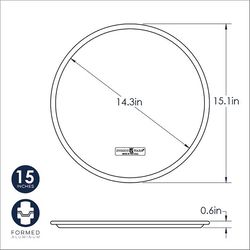 Nordic Ware 15 in. Round Pizza Pan Silver