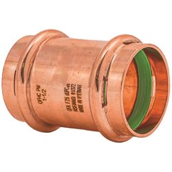QuickFitting 1-1/2 in. Press in. Press in. Copper Coupling without Stop