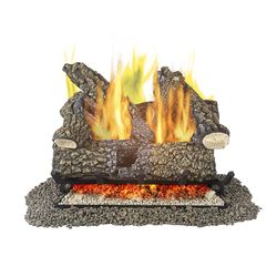 Pleasant Hearth Arlington Ash Vented Fireplace Log Set 2 hr 1 pk