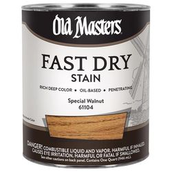 Old Masters Professional Semi-Transparent Special Walnut Oil-Based Alkyd Fast Dry Wood Stain 1 qt