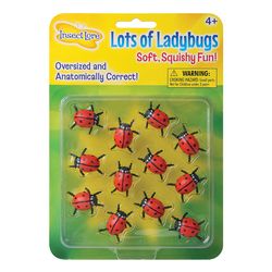 Insect Lore Lots of Ladybugs Squishy Toy Black/Red 12 pc