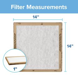 Filtrete 14 in. W X 14 in. H X 1 in. Synthetic 2 MERV Flat Panel Filter 2 pk