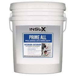 Insl-X Prime All White Flat Water-Based Acrylic Latex Multi-Surface Latex Primer Sealer 5 gal