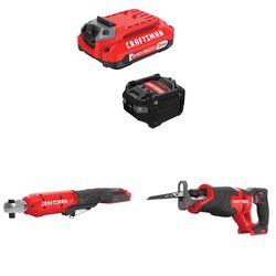 CRAFTSMAN V20 3Ah Advanced Battery Starter with 3/8-in Ratchet with Reciprocating Saw