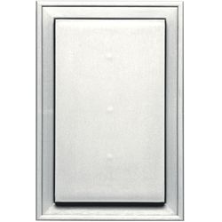 Builders Edge 12 in. H X 8 in. W X 1-1/2 in. L Prefinished White Vinyl Mounting Block