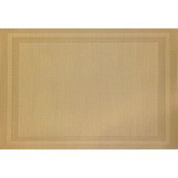 Pacific Merchants Laguna Designer Placemats Linen Vinyl Placemats 18 in. L X 12 in. W