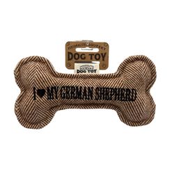 History and Heraldry I Love My German Shepherd Squeaky Dog Toy