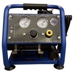 Eagle Silent 1 gal Horizontal Portable Air Compressor 125 psi 0.75 HP