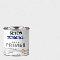 Rust-Oleum Painter's Touch Gray Flat Water-Based Latex Ultra Cover Primer 0.5 pt