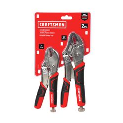 Craftsman 2 pc Drop Forged Steel Straight Jaw Locking Pliers Set