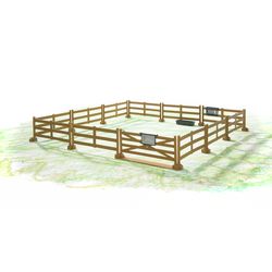 Bruder Pasture Fence Toy Brown