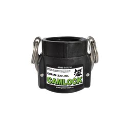 Green Leaf Camlock 2 in. Female X 2 in. D FNPT Polypropylene Coupler 1 pk