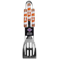 Siskiyou Sports NCAA Stainless Steel Orange/Silver Grill Tool Set 1 pk