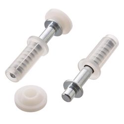Ace White Steel Bi-fold Door Pivot 2 pc