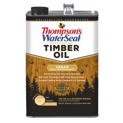 Thompson's WaterSeal Penetrating Timber Oil Semi-Transparent Cedar Oil-Based Penetrating Oil Penetra