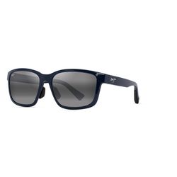 Maui Jim Lehiwa AF Sunglasses Men's Shiny Blue Frame Neutral Gray Lens Polarized