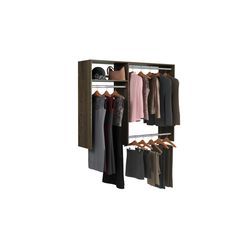 Easy Track 84 in. H X 60 in. W X 14 in. L Wood Closet Organizer