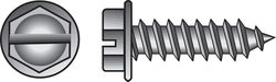 HILLMAN No. 14 Ga. X 2 in. L Slotted Hex Head Sheet Metal Screws 100 pk