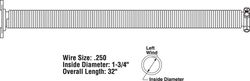 Prime-Line 32 in. L 150 Garage Door Torsion Spring