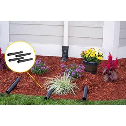 Spectra Pro Select 4.5 in. H X 4.9 in. W X 24 in. L Black Polypropylene Downspout Extension