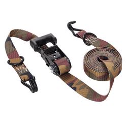 Keeper 1.25 in. W X 16 ft. L Camo Tie Down w/Ratchet 1000 lb 2 pk