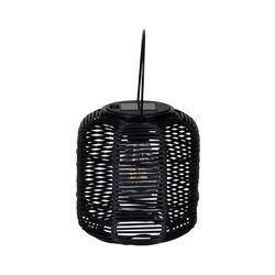 Alpine Black Plastic 7 in. H Lantern