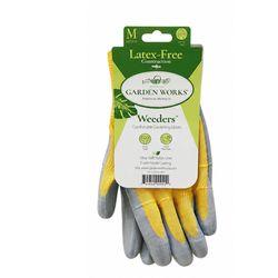Garden Works M Nylon Yellow Gardening Gloves
