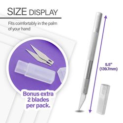 Bazic Products 0.39 in. Carbon Steel Pen Precision Knife 0.79 in. L 1 pk