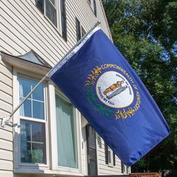 Valley Forge Kentucky State Flag 0 in. H X 3 ft. W X 5 ft. L
