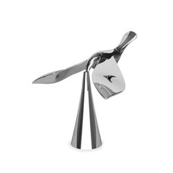 Umbra Chrome Silver Zinc Manual Tipsy Bottle Opener