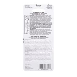 Oatey 4 oz Lead-Free Plumbing Wire Solder Tin/Antimony 95/5 1 pc