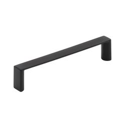 Amerock Contemporary Bar Cabinet Pull 3-3/4 in. Matte Black Black 6 pk