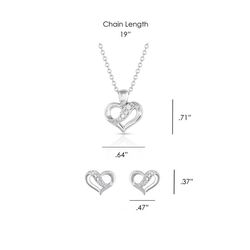 Montana Silversmiths Women's Ribbon Round My Heart Silver Jewelry Sets Water Resistant