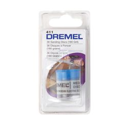 Dremel 1 in. Emery Center Mount Sanding Disc 180 Grit Coarse 36 pk