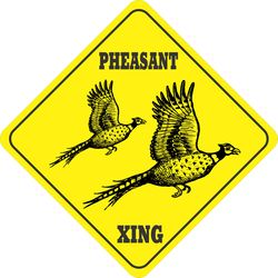 Signs Up English Yellow Crossing Sign 11 in. H X 11 in. W