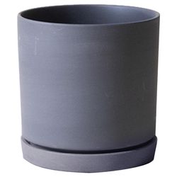 Chive Dojo 3.5 in. D Ceramic Succulent Pot Black