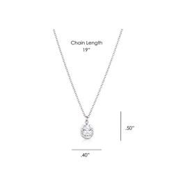 Montana Silversmiths Women's Lucky Trot Crystal Silver Necklace