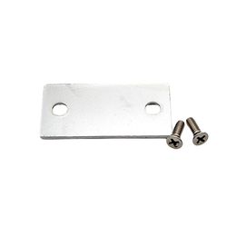 Tuff Strike Brushed Chrome Silver Steel Door Filler Plate 1 pk