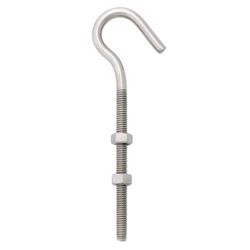 Hampton Medium Stainless Steel 6 in. L Clothesline Hook 160 lb 1 pk