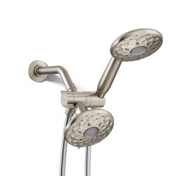 Kohler Rosewood Vibrant Brushed Nickel Stainless Steel 6 settings Showerhead Combo 1.75 gpm