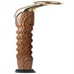 Brazos Walking Sticks 37 in. Brown Oak Walking Stick Cane