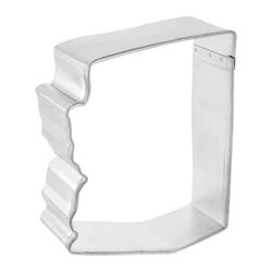 R&M International Corp 3 in. W X 4 in. L Arizona State Cookie Cutter Silver 1 pc