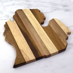 Totally Bamboo Rock & Branch 12.87 in. L X 11.42 in. W X 0.6 in. Wood Serving & Cutting Board
