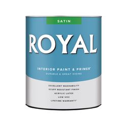 Royal Satin Tint Base Ultra White Base Paint Interior 1 qt